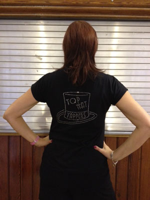 Black short sleeve t-shirt back