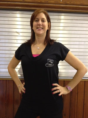 Black short sleeve t-shirt front